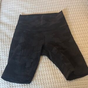 lululemon athletica Black Camo Bike Shorts